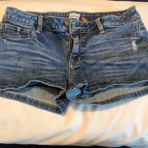 Sneak Peek low rise jean shorts